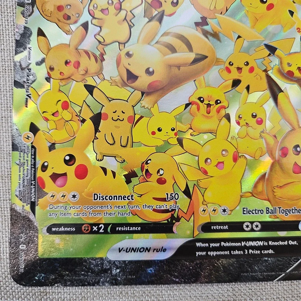 Pokemon Pikachu V-UNION Jumbo Card SWSH139-142 Star Promo Holo Rare 2021 (5